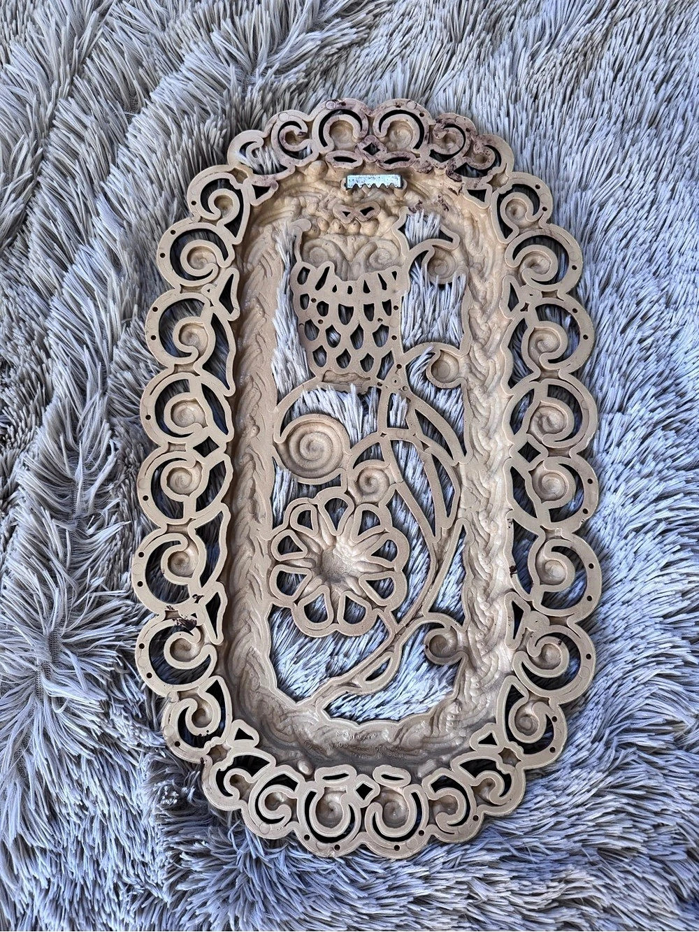 VINTAGE MCM WOODLAND OWL WALL DECOR - Picture 6 of 9